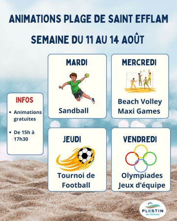 Animations de plage